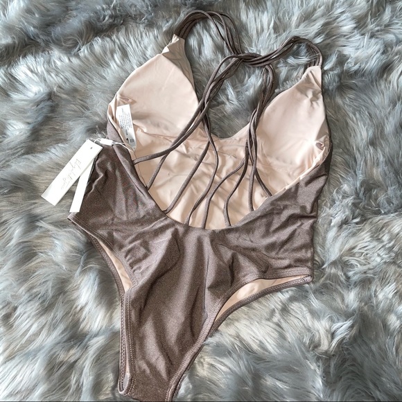Plunge swimsuit one piece NWT - Picture 5 of 5